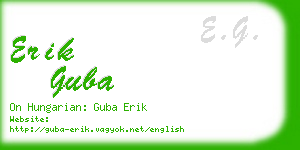 erik guba business card